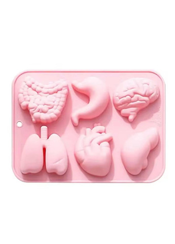 Форма для льда "Внутренние органы", Розовый No Brand (366667835)