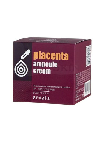 Zenzia Крем для обличчя з плацентою PLACENTA AMPOULE CREAM 70ml — Крем, Південна Корея (302899437)