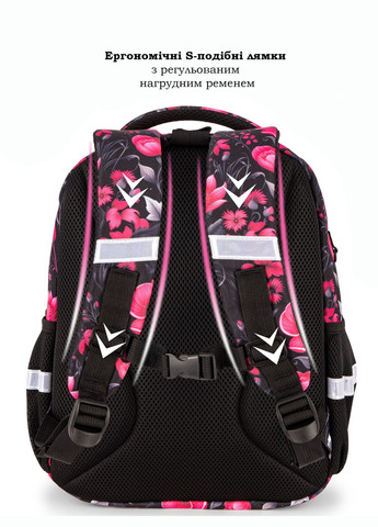 Ортопедический школьный рюкзак 6 в 1 для девочки 38х30х18 см с Котиком для младших классов (170-61) School Standard (366290811)