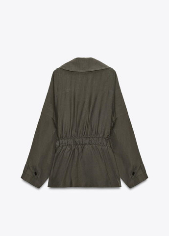 Серо-коричневая демисезонная куртка Zara