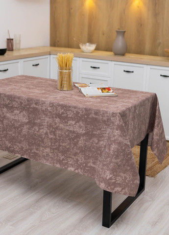 Скатертина з тефлоновим покриттям "Мармур рожевокоричневий" 1.2м х 1.8м Homedec - (318747134)