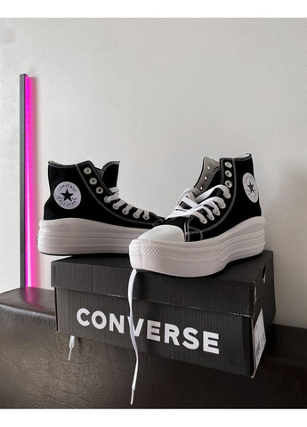 Білі Осінні кеди чоловічі converse chuk taylor all star move high top конверс No Brand