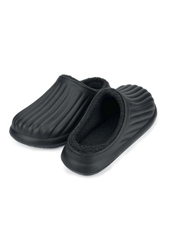 Черные мужские сабо теплые даго черные 18001 Dago