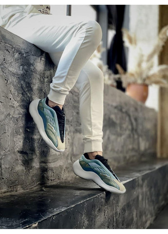 Білі Осінні кросівки чоловічі adidas yeezy boost 700 v3 azael blue адідас ізі буст No Brand