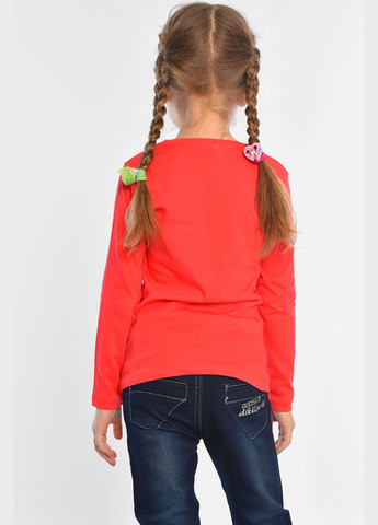 Лонгслів дитячий для дівчинки коралового кольору Let's Shop (316503326)