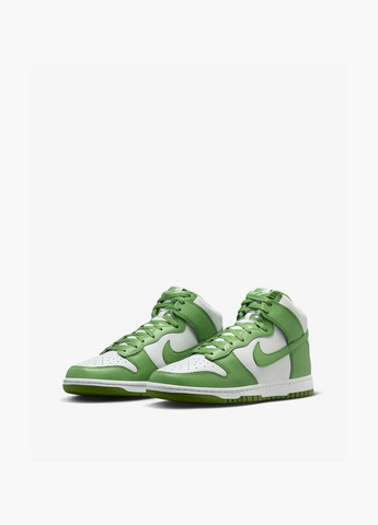 Зеленые кроссовки мужские dunk high retro green/white dv0829-101 Nike