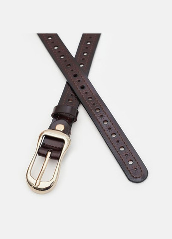 Женский ремень кожаный CV1ZK-019br Коричневый Borsa Leather (302972512)