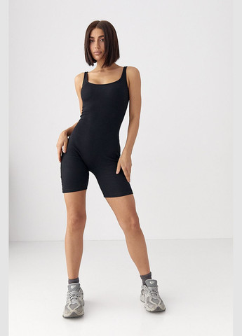 Спортивний комбінезон у рубчик Lurex чорний