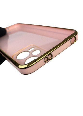 Чохол для Redmi Note 12 5G із захистом камери із золотою окантовкою на сяомі редмі нот 12 пудровий gs1 Xiaomi (366019621)