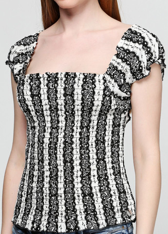 Чёрно-белую блуза черно-белый OVS