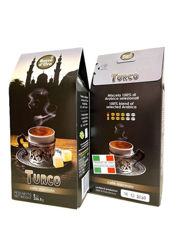 Кава мелена ПО ТУРЕЦЬКИ 226.50г, Вorsa d`Oro (Італія) Borsa D'oro (358791019)