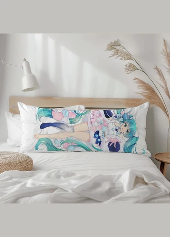 Хатсуне Мику Хатсуне Мику подушка дакимакура 120*40 см No Brand (317267457)