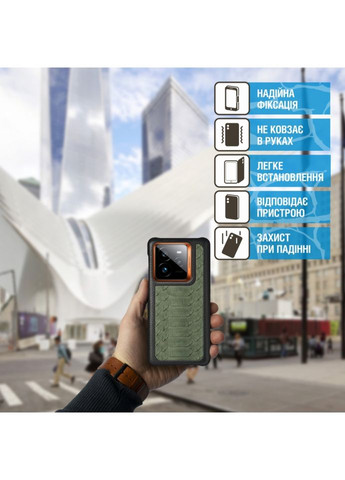 Накладка ExBacker Python Scales для Realme GT 7 Pro Оливковий (79809) Stenk (362376321)