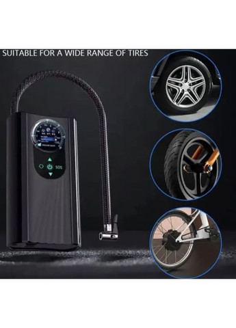 Бездротовий автокомпресор CHARGE PUMP CQB001 на акумуляторі з цифровим дисплеєм та точним вимірювачем тиску (2104618898) No Brand (372466566)