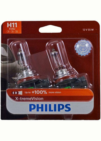 Галогенные лампы для фар H11 XVB2 X-tremeVision Upgrade Philips (292132683)