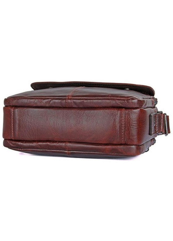 Сумка планшет через плечо мужская из натуральной кожи маленькая для документов и для телефона Коричневый 35768 John McDee (337466304)