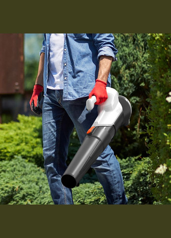 Акумуляторна повітродувка садова, живлення від павербанку (УМБ Power Bank 10000 mAh, 45 W, 2А в комплекті) Litheli (353505357)