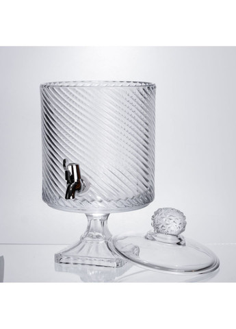 Лимонадниця на ніжці з краном 4.5 л скляна Yiwu (364237522)