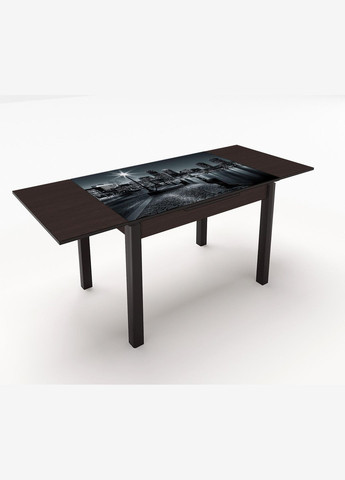 Стол обеденный раскладной Марсель 90х60 см Венге/Стекло УФ 04 123 (10000203) Fusion Furniture (341525560)