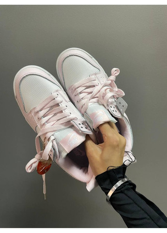 Розовые демисезонные кроссовки мужские nike dunk low disrupt light pink найк сб данк No Brand