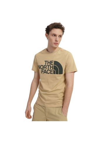 Бежевая футболка north face m standard ss tee nf0a4m7xk51 The North Face