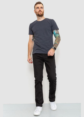 Черные демисезонные джинсы мужские, цвет черный, Amitex