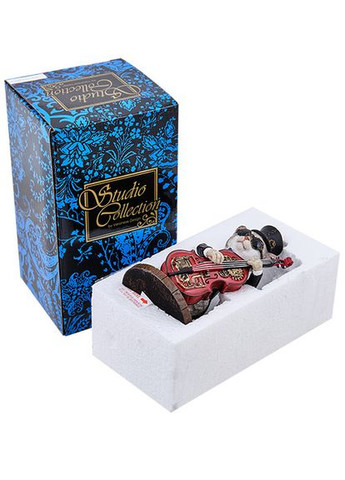 Статуэтка в стиле Стимпанк Мистер Кот с контрабасом 13 см 1907213 полистоун Veronese (302238984)