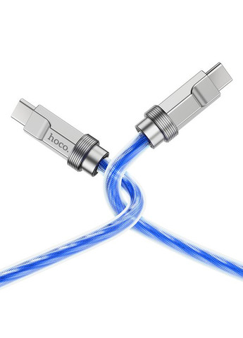 Кабель для зарядки з швидкою зарядкою 60W Type-C to Type-C Android U113 |3А/1м| Сірий Hoco (337350691)