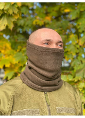 Баф флисовsq 300г/м2 олива(хаки) зимний осенний, бафф труба UA (361137824)