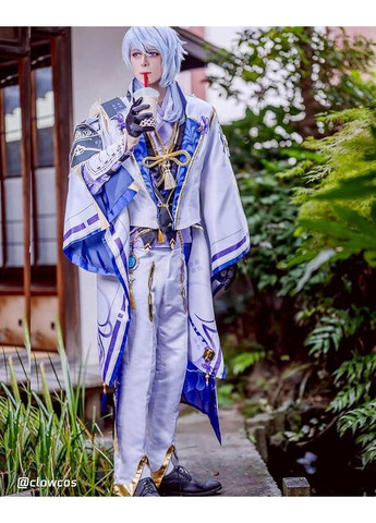 Костюм Камісато Аято XXL косплей Геншин Імпакт, комплект образ наряд Kamisato Ayato Genshin Impact на Хелловін в стилі аніме No Brand (362346355)