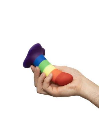 Фалоімітатор AMOR, райдужний, довжина 14,6 см, діаметр 3,7 см, вигнутий Fun Factory (335389696)