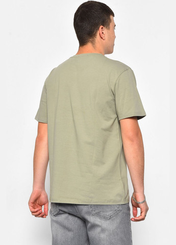 Мятная футболка мужская полубатальная мятного цвета Let's Shop