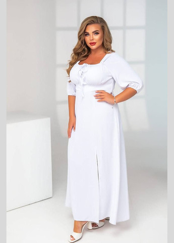 Белое платье длинное No Brand