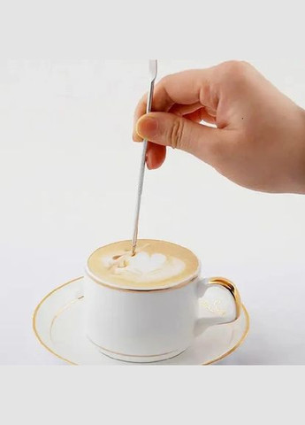 Латте арт пензлик для бариста Art stick, перо для малюнків на каві (R-14018-VS) No Brand (303975425)