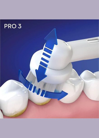 Электрическая зубная щетка BRAUN Pro 3 Sensitive Clean 3000 (4210201291237) Oral-B (337318026)