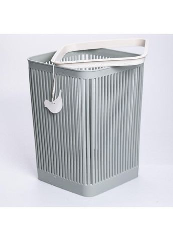 Корзина для мусора пластиковая в офис для бумаги 22×22×30 (см) корзина под мусор 8 (л) мусорное ведро Зеленый HP-45-9GR Yiwu (370373160)