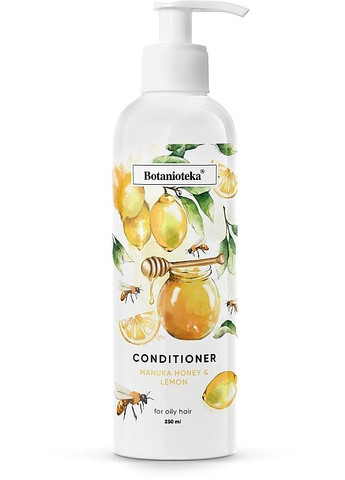 Кондиціонер для жирного волосся "Лимон і мед манука" Conditioner For Oily Hair 250ml (2-944109) Botanioteka (381341548)