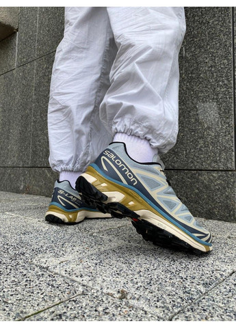 КРОССОВКИ ЖЕНСКИЕ SALOMON S LAB XT-6 BLUE BEIGE САЛОМОН ХТ-6 No Brand бежевые демисезоны (367114998)