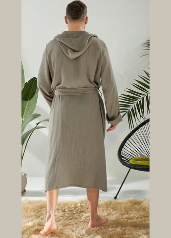 Халат чоловічий мусліновий, коттоновий, довгий No Brand халат (322773958)