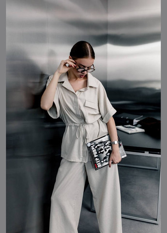 Жіночий лляний костюм вільного крою Avanti (342065864)