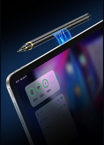 Стилус карандаш SP-04 Stylus Pen для iPad с беспроводной зарядкой Transparent Dux Ducis (324234534)