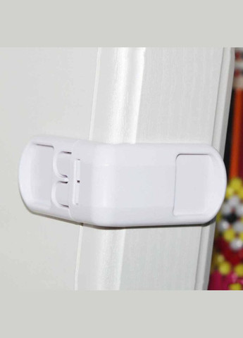 Кутовий блокатор Замок блокатор кутовий від дітей (кнопка) 1 шт Білий LELUNO (312000247)