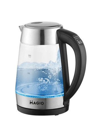 Качественный электрочайник MG-499, Маленький чайник, Тихий бытовой чайник, OX-125 Прозрачный электрочайник Magio (352770264)