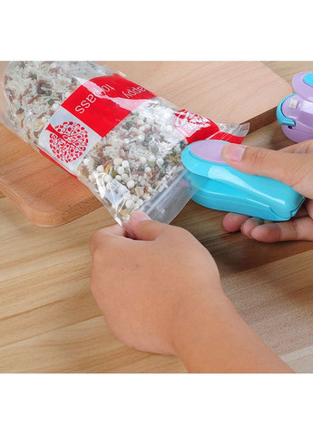 Портативний зварювач для пакетів з термічним нагрівом для продуктів Korea Type блактиний No Brand (348430962)