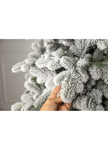 Новогодняя елка искусственная литая Ковалевская заснеженная 210 см Зеленая 4829223200211 Siga Group (317303126)