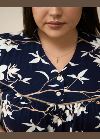 Вискозная женская сорочка с рукавом Nicoletta (327366590)