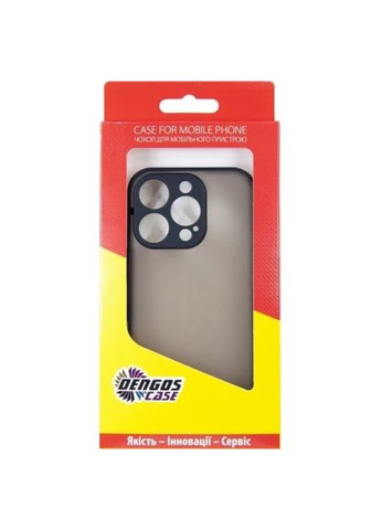 Чохол до мобільного телефона Matte iPhone 16 Pro (black) (DG-TPU-MATT-150) DENGOS Matte iPhone 16 Pro (black) (366158765)