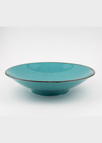 Тарелка для салатов Seasons Turquoise 177820 20см Красивая посуда для еды Бирюзовая тарелка для салата Porland (277949347)