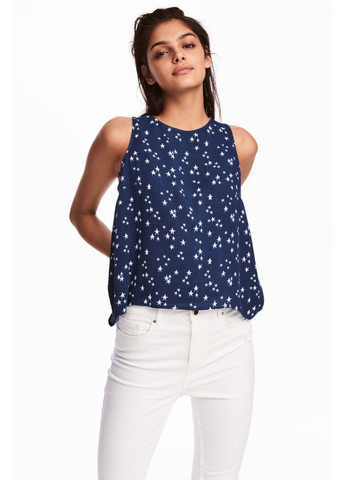 Синя літня блуза H&M