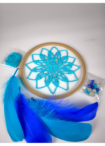 Авторский набор для творчества "Ловец снов" голубой Dream Studio (363057526)